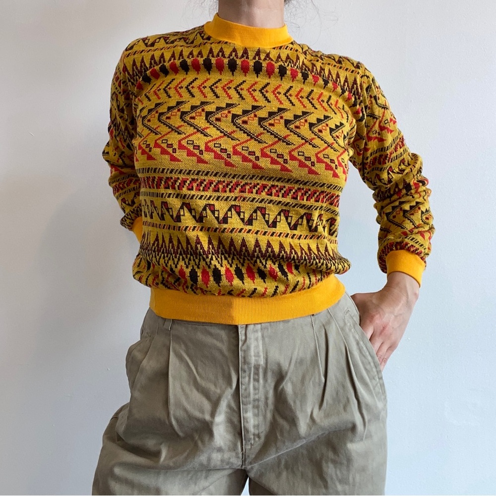 Yellow 80s Sweatshirt